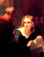 "Prcia e Shylock", de Thomas Sully (1835). 